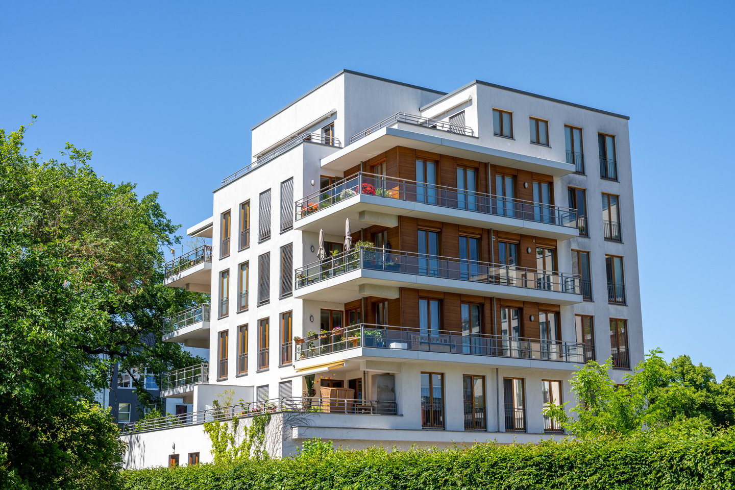 Modern multi-family apartment house